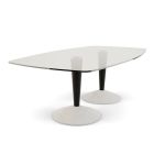 Large Rectangular Double Pedestal Dining Table by Gillmore