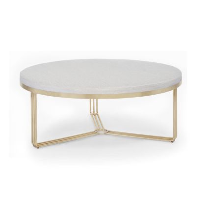 Large Circular Coffee Table or Footstool by Gillmore